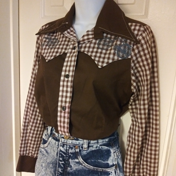 Vintage Tops - VTG Cycling Western bu